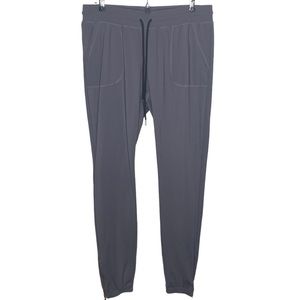 Zyia Dark Gray Peak Zipper Jogger Pants